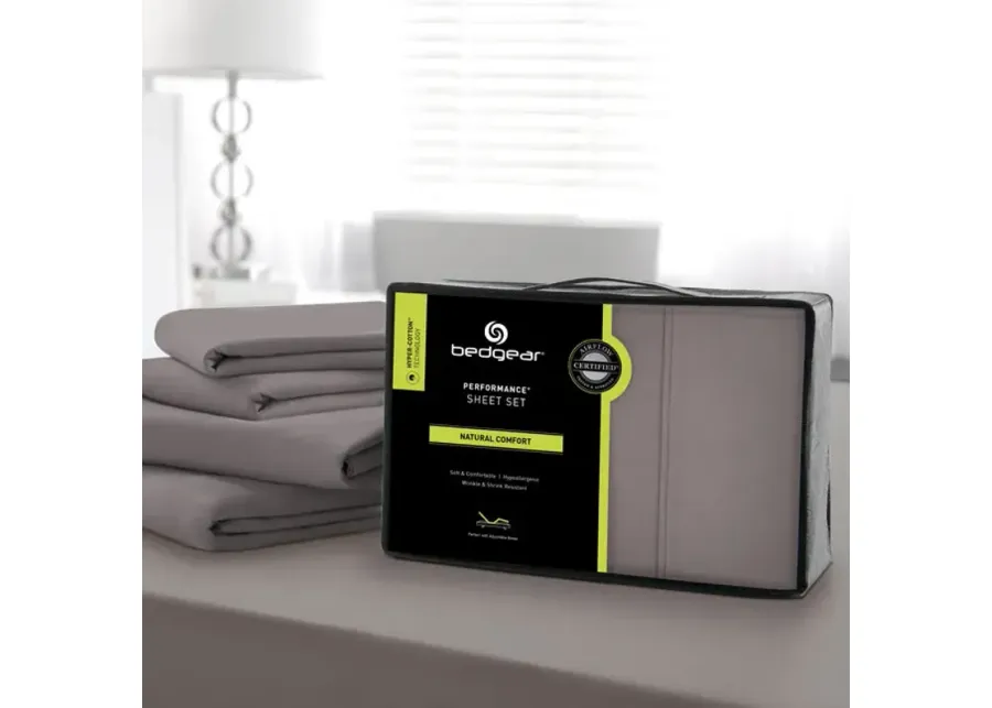 Hyper Cotton Twin Sheet Set - Gray