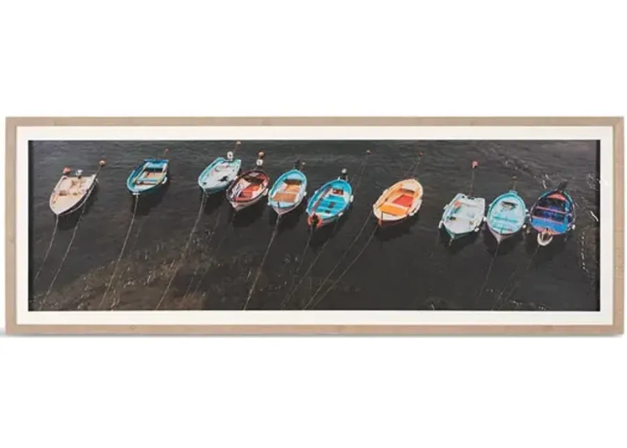 Neatly Moored Framed Art
