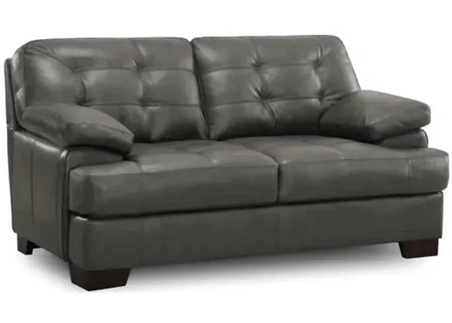 Millard Leather Loveseat 