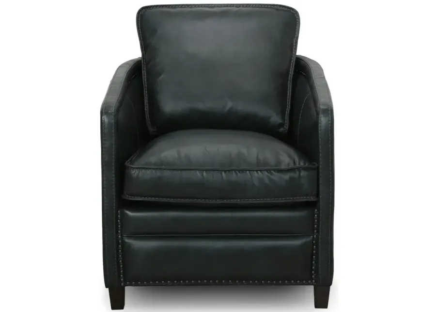 Pivot Leather Accent Chair