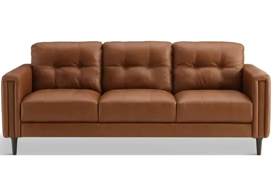 Ollie Leather Sofa