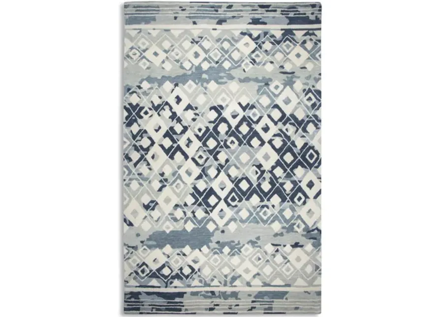Montane Blue Diamond Area Rug - 8 0  X 10 0 