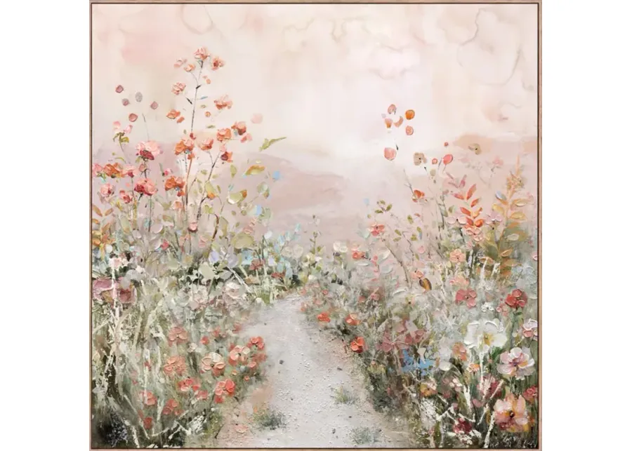 Floral Spring Framed Canvas Art