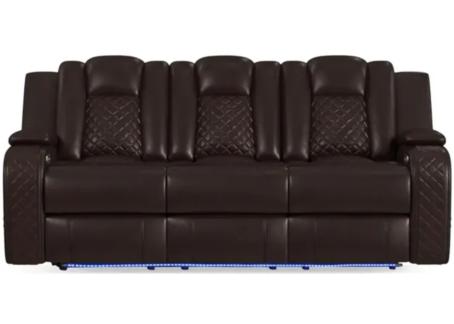 Cypress Power Reclining Sofa - Brown