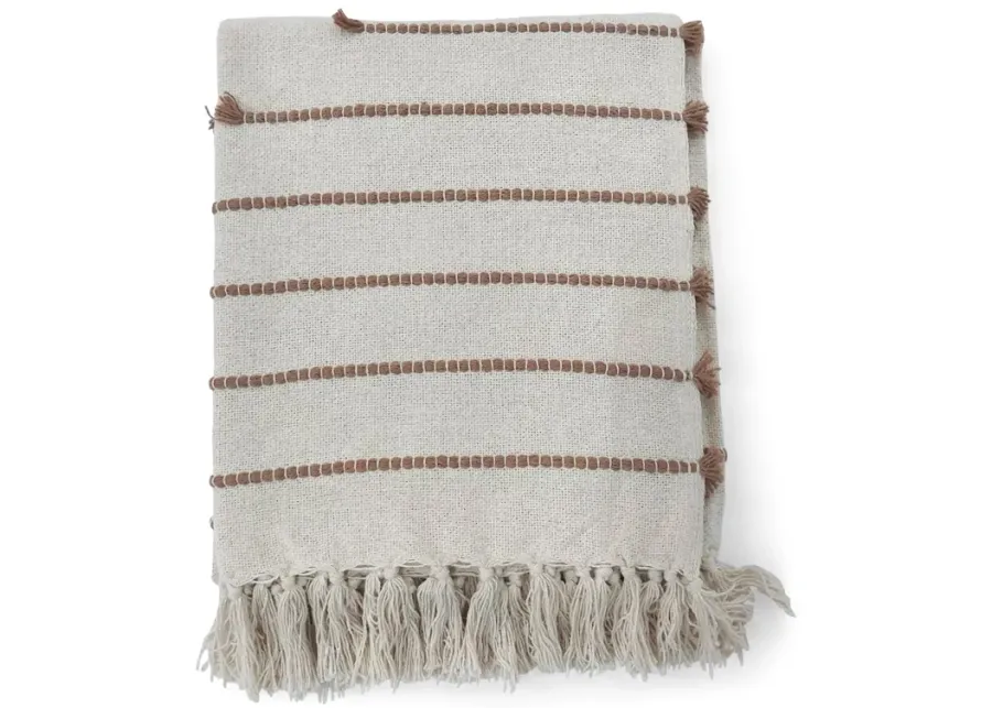 Woven Striped Throw