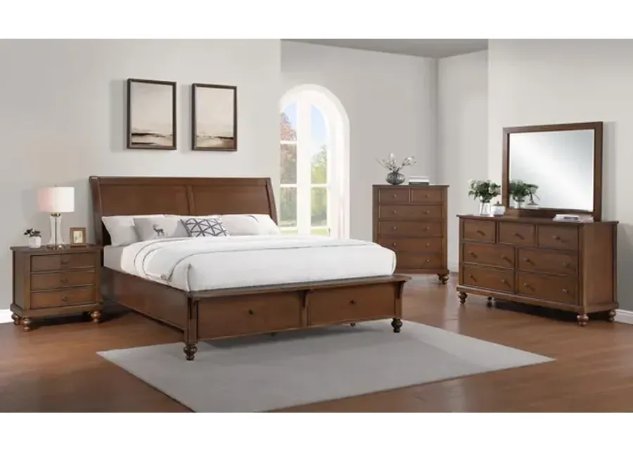 Fairfield Storage Bedroom Suite With 3 Drawer Nightstand - Twin