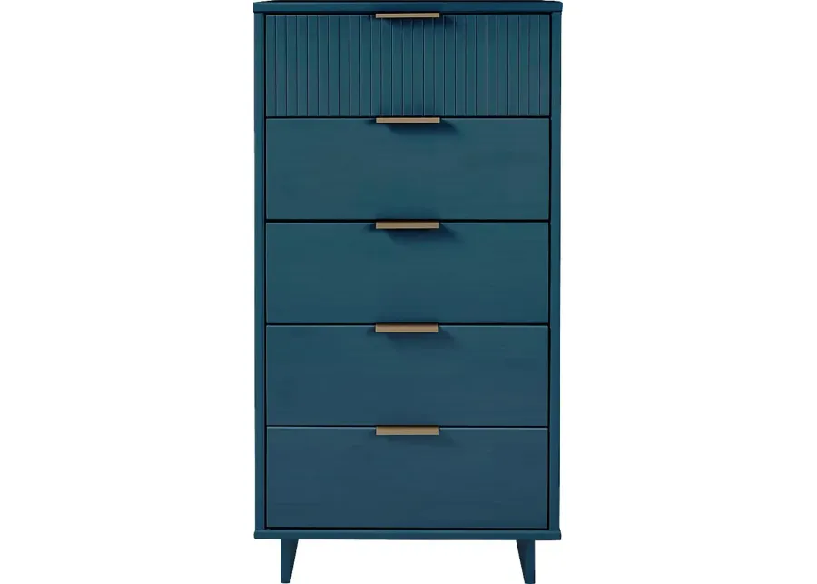 Bremmer I Midnight Blue Dresser-Midnight Blue