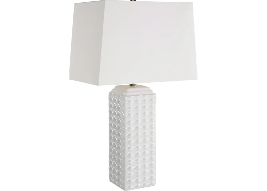 Foxglen Home White Lamp-White