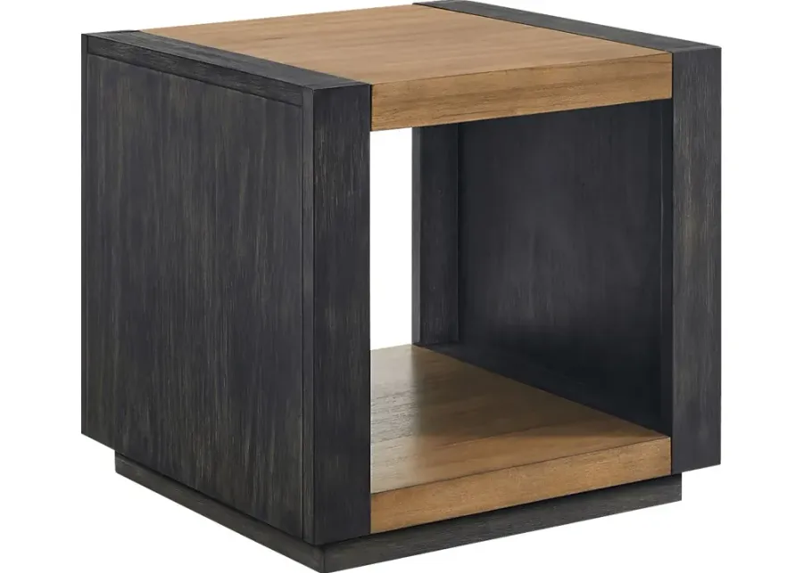 Heri Black End Table-Black