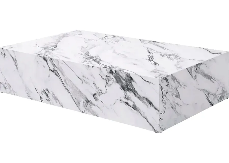 Dagama VI White Cocktail Table-White