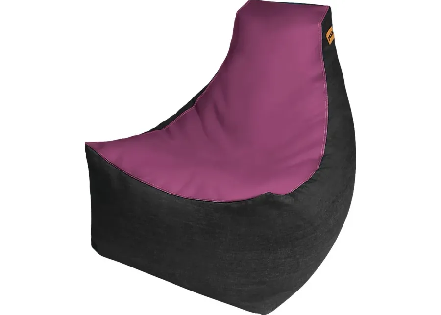 Kids Azani Purple Gaming Bean Bag Chair-Purple
