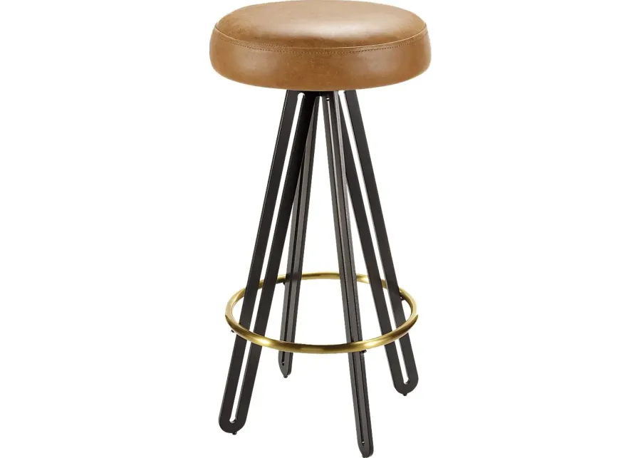 Tanous Brown Bar Stool-Brown