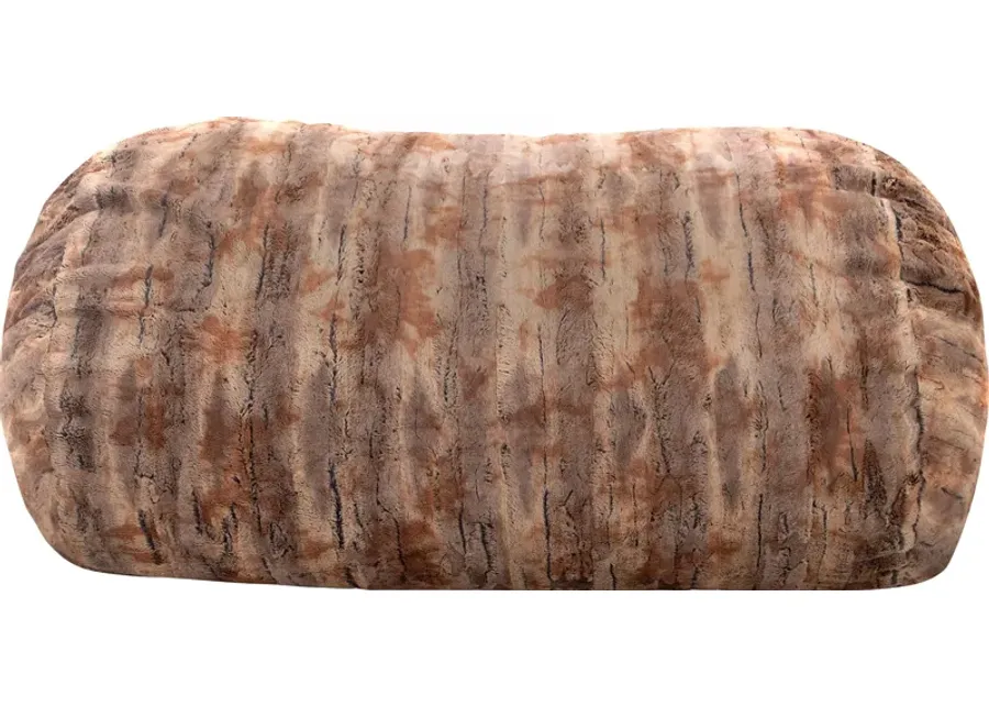 Kids Winter Dream Ginger Faux Fur Small Bean Bag-Ginger
