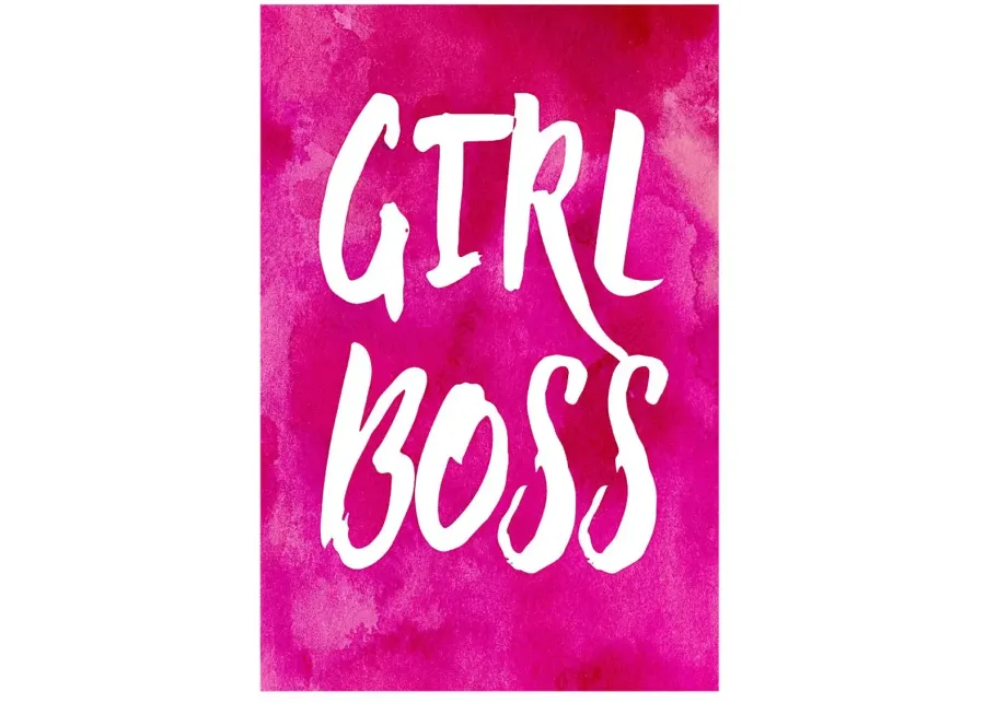 Kids Bossy Girls Pink Artwork-Pink