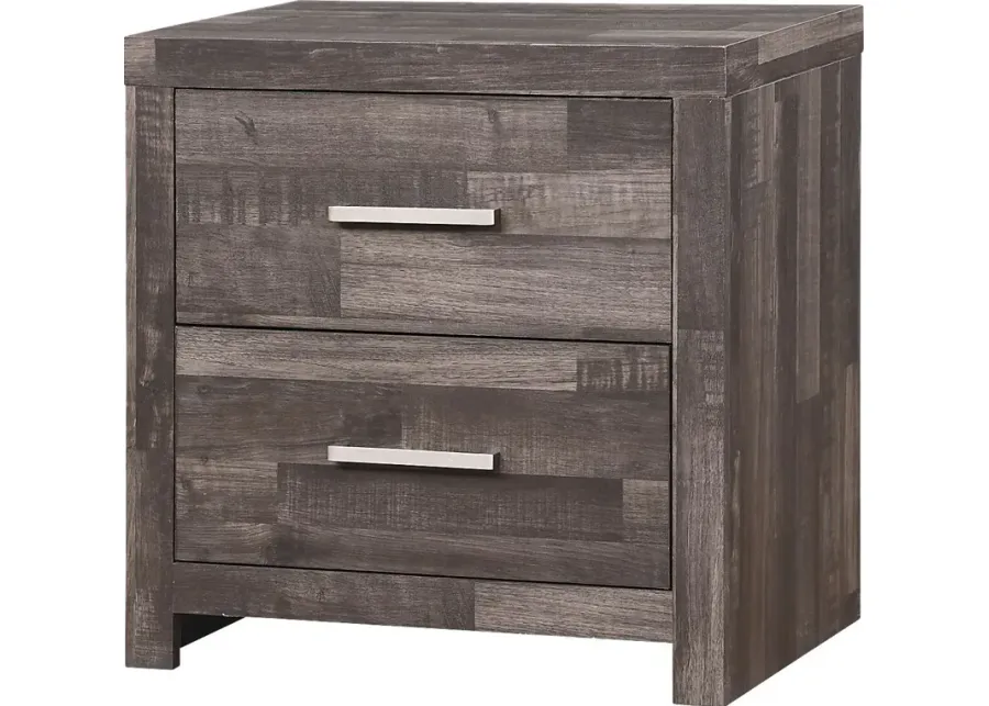 Creppel Brown Nightstand-Brown