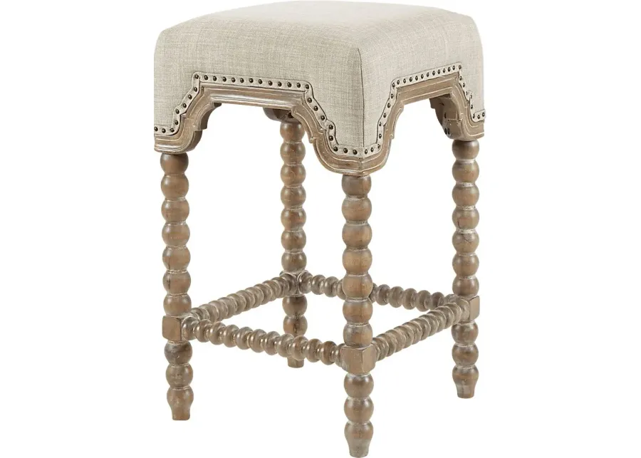 Bramhall Gray Counter Height Stool-Gray