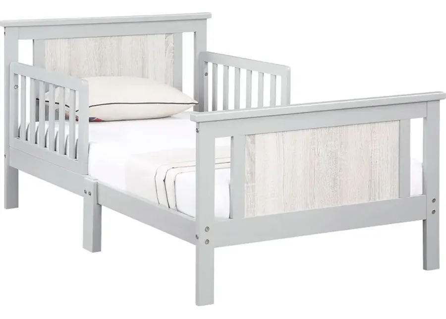 Kids Zolari Gray Toddler Bed-Gray