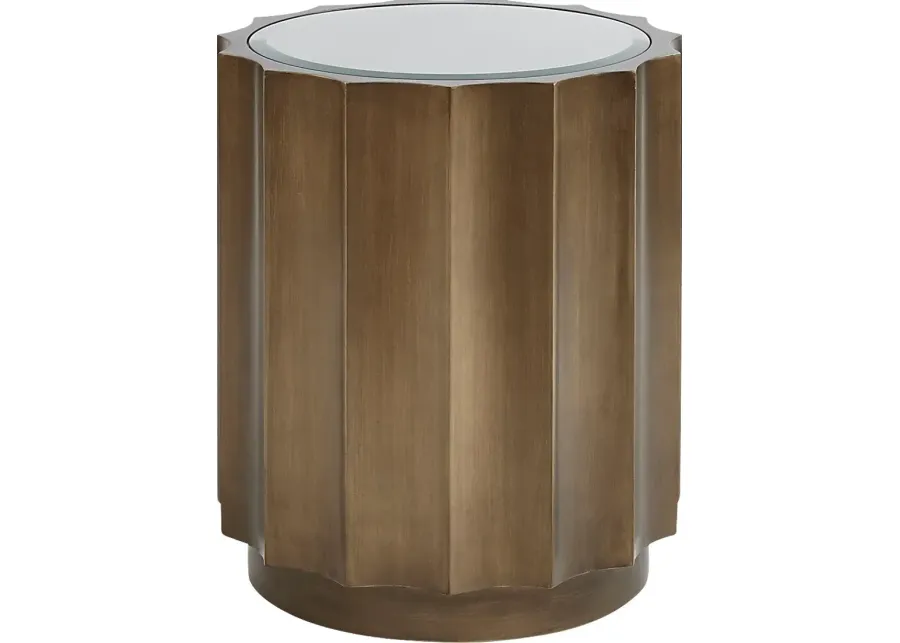 Parkette Bronze Accent Table-Bronze