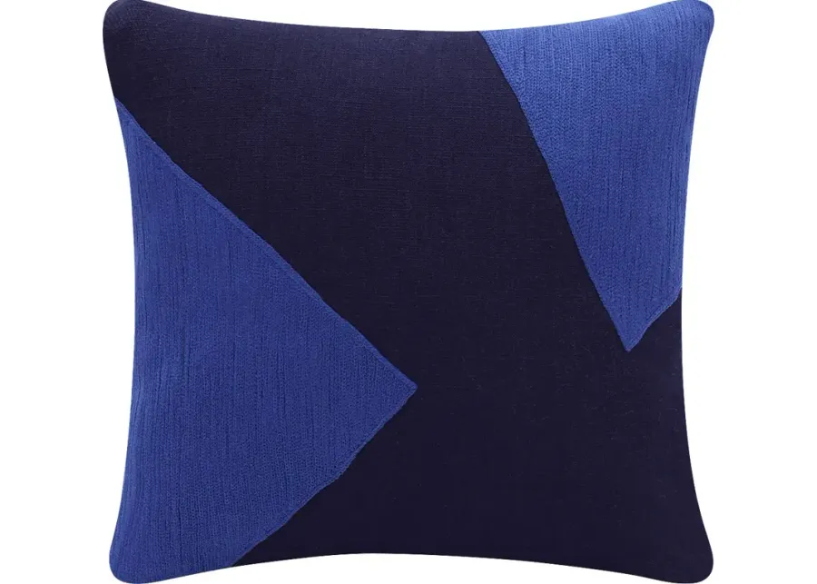 Stacy Garcia Upos Cobalt Accent Pillow-Black, Cobalt