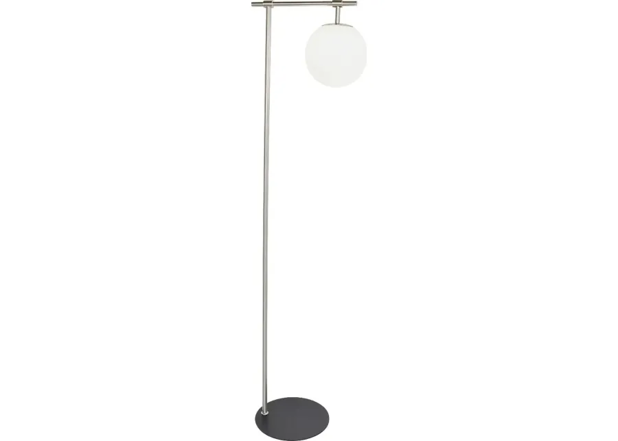 Glenridge View Silver Floor Lamp-Silver