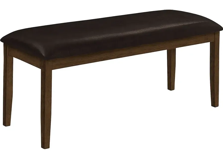 Aurastar Brown Dining Bench-Brown