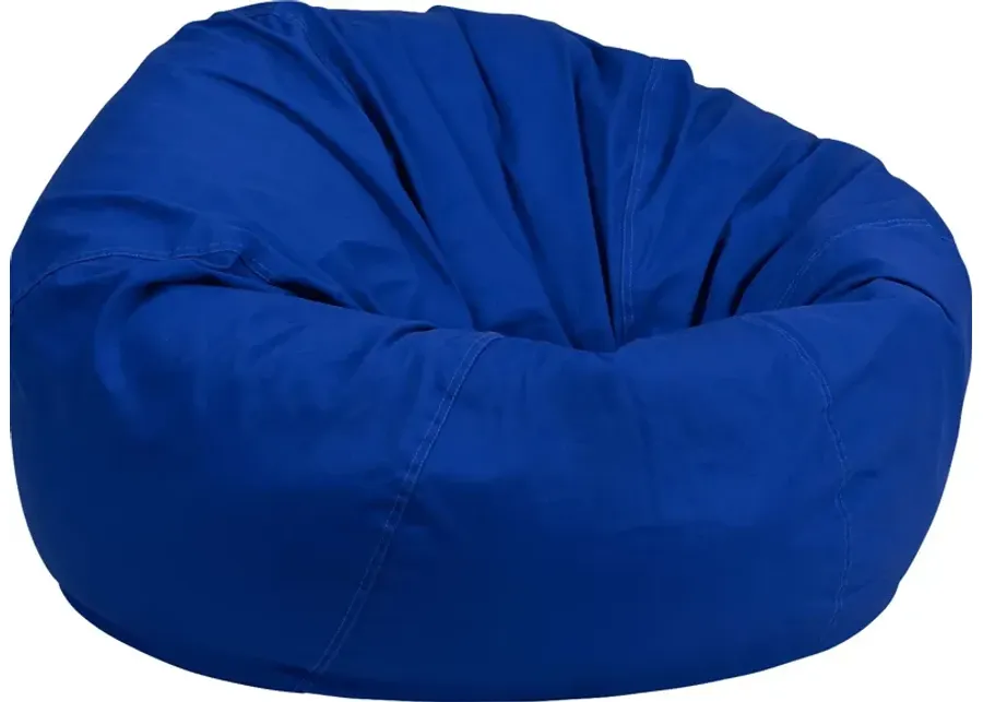 Kids Cucullu Blue Large Bean Bag Chair-Blue