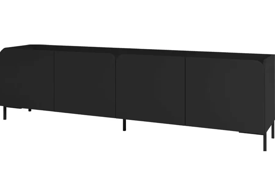 Balcome Black 71 in. Console-Black