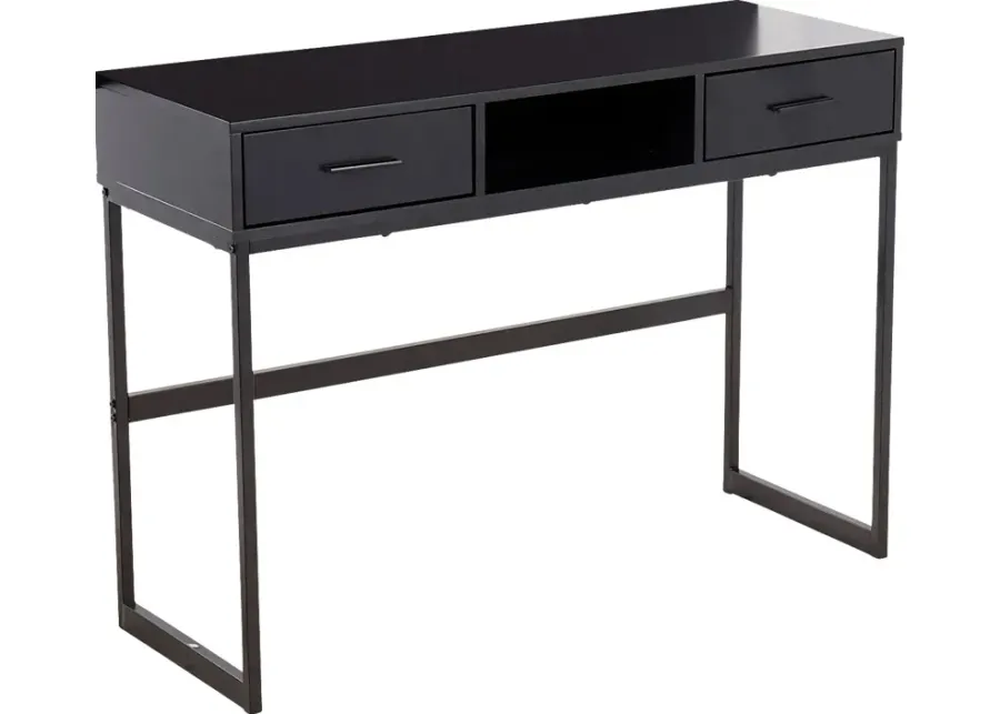 Leneva Black Sofa Table-Black