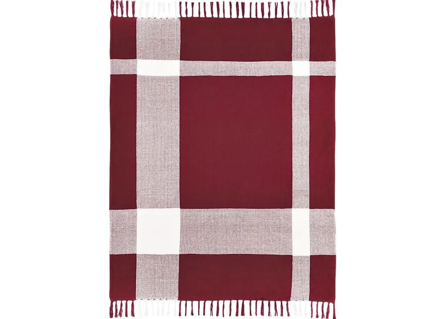 Novajoy Red Throw Blanket-Red