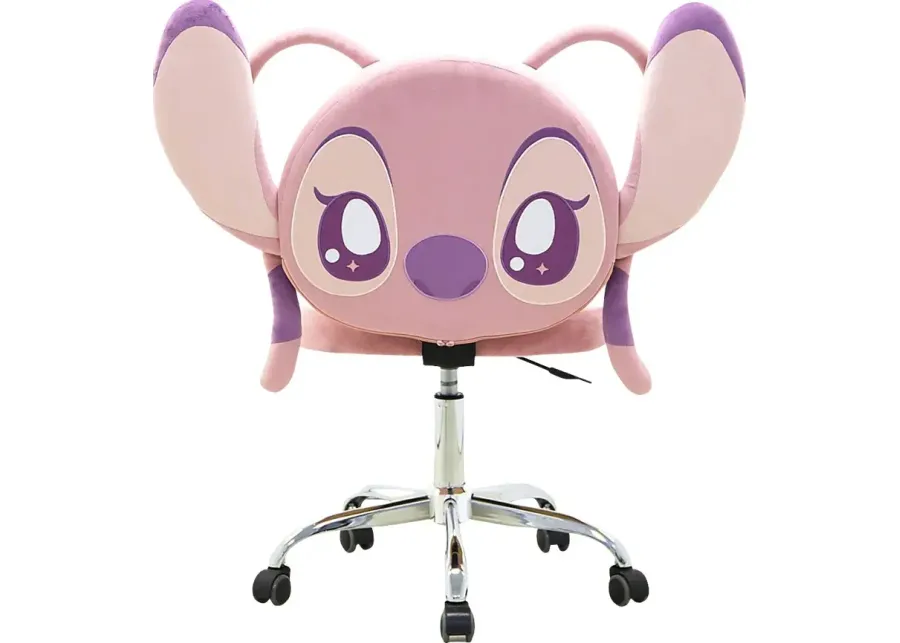 Kids Angel Pink Vanity Chair-Pink