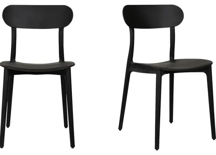 Alromyl Black Side Chair-Black
