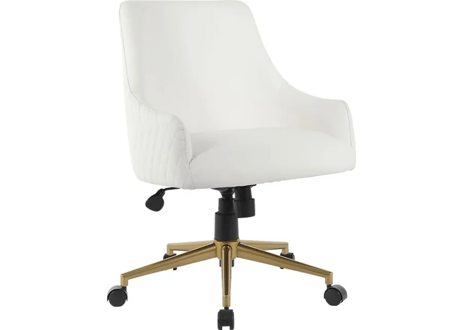 Kids Marilyn Ivory Desk Chair-24