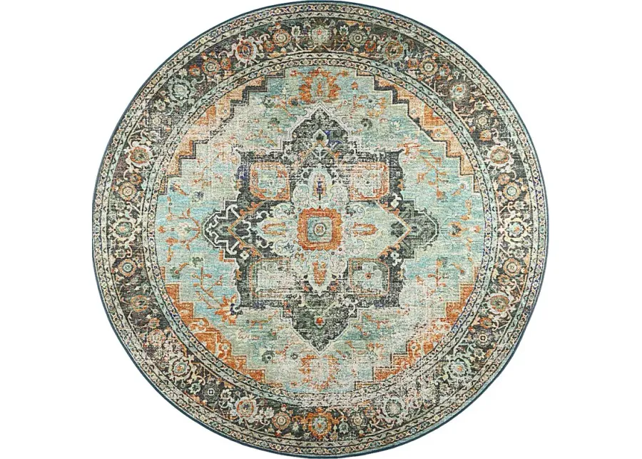 Caddoa Multi 8' Round Rug-Multi