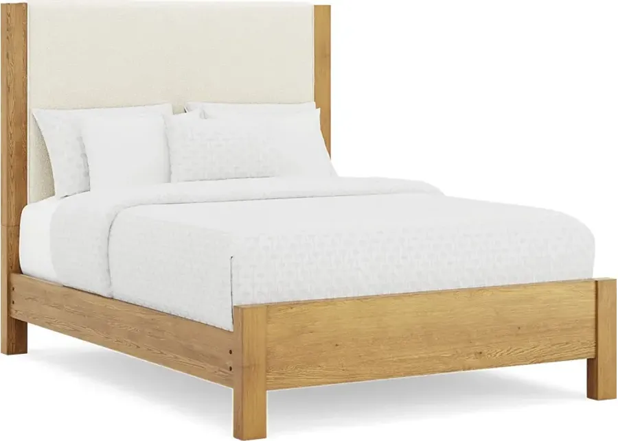 Ithaca Natural 3 Pc Queen Upholstered Bed-64