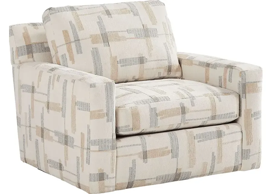 Channel Park Beige Swivel Chair-44