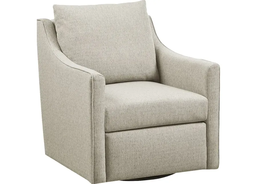 Dedeke Brown Swivel Accent Chair-Brown