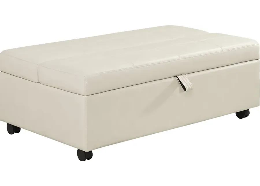 Parker Cream Folding Sleeper Ottoman-46