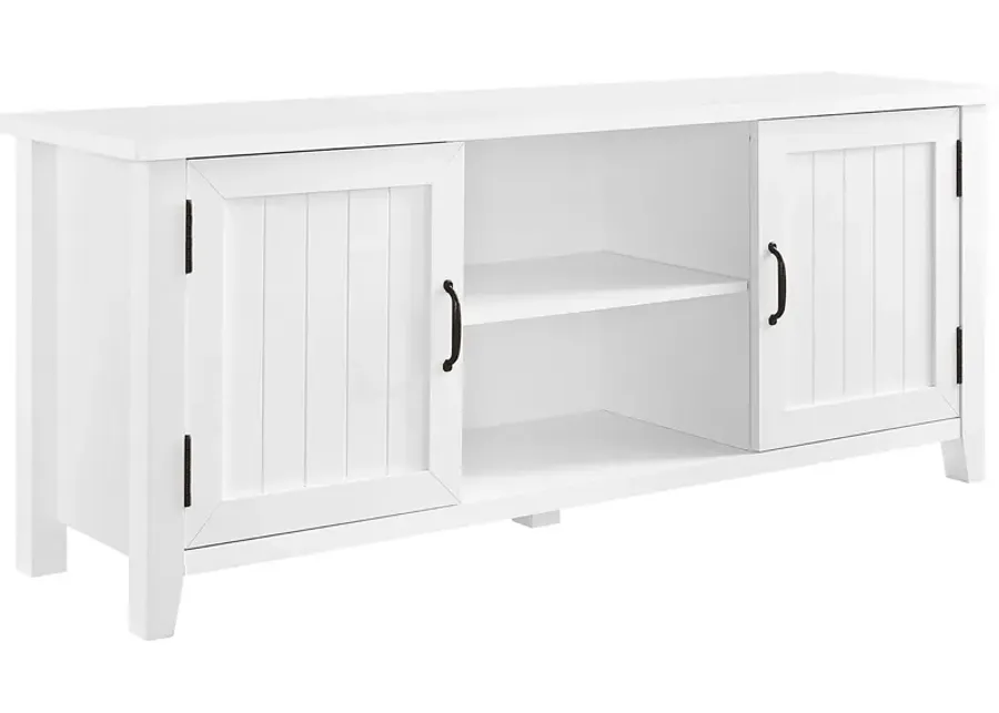 Draycott White 58 in. Console-White