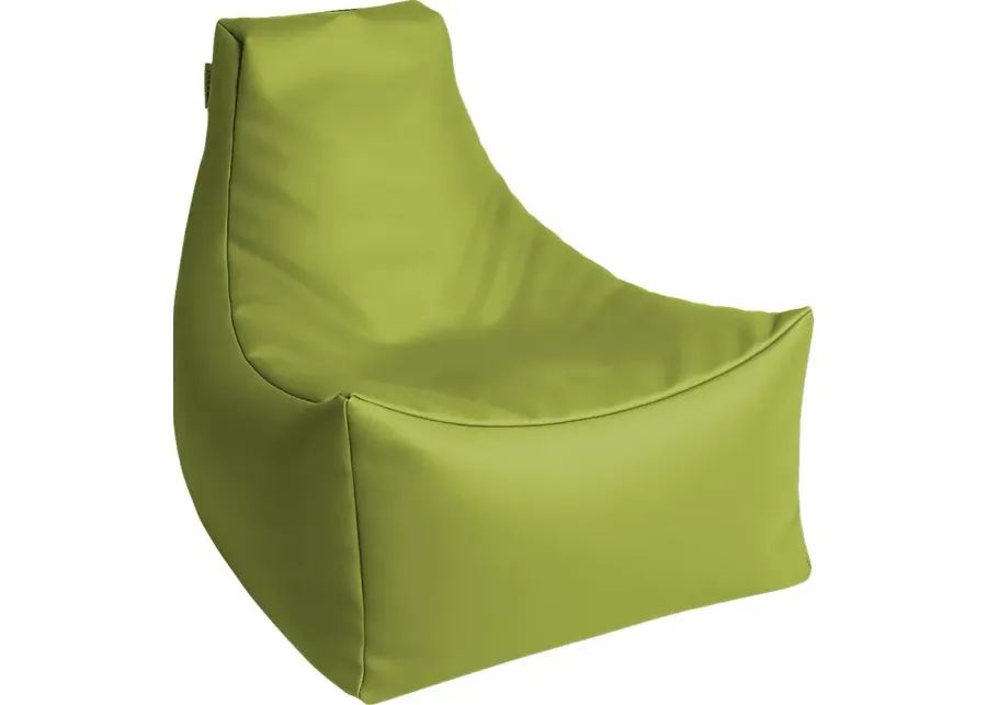 Kids Wilfy Green Small Bean Bag Chair-Green