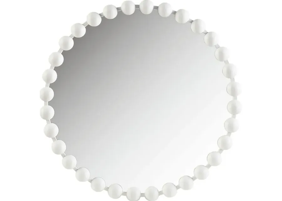 Elecoms White Small Mirror-White