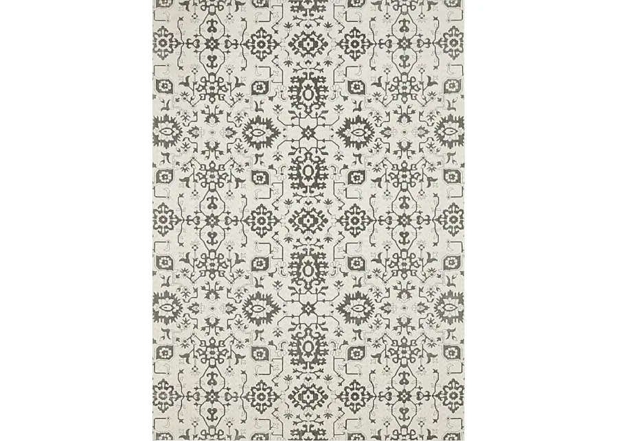 Maibe Ivory 7'10 x 10'10 Rug-Gray, Ivory