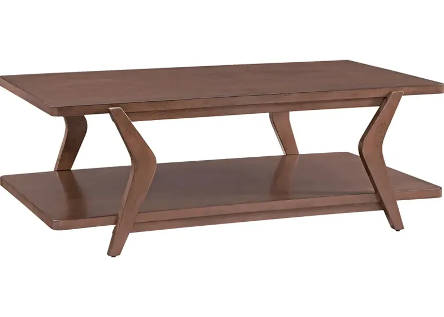 Arronda Brown Cocktail Table-Brown