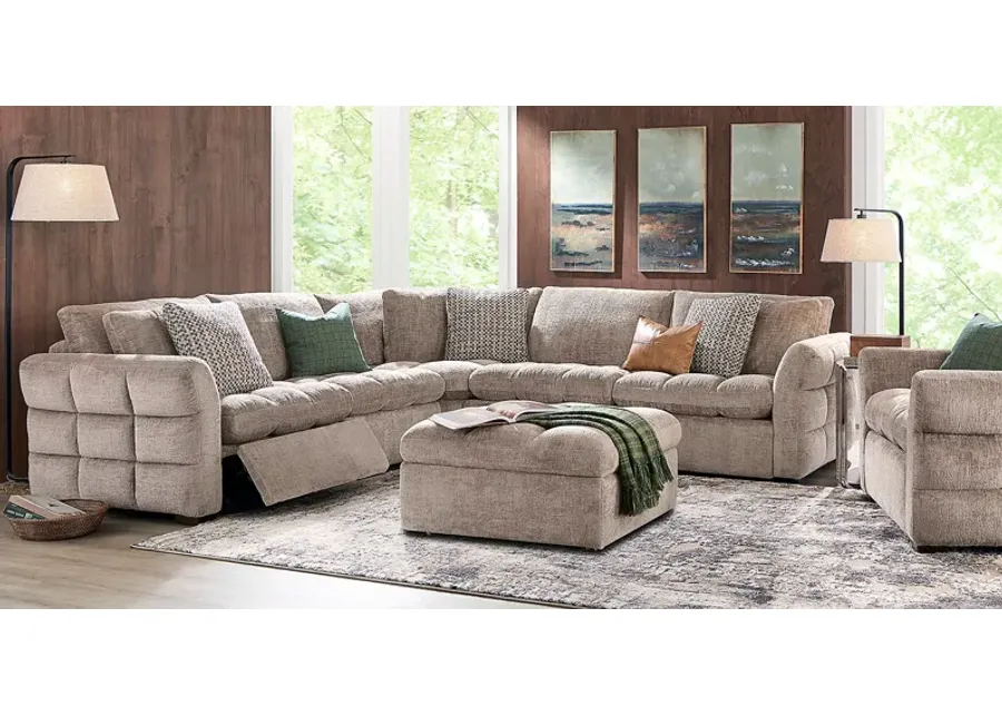 Richland Gray 7 Pc Power Reclining Sectional Living Room