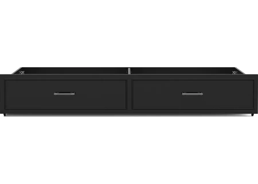Kids Carbon Optix Black Twin Storage Trundle-75.98
