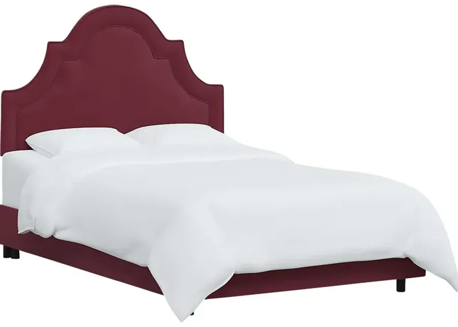Aldimo Red Queen Bed-Red
