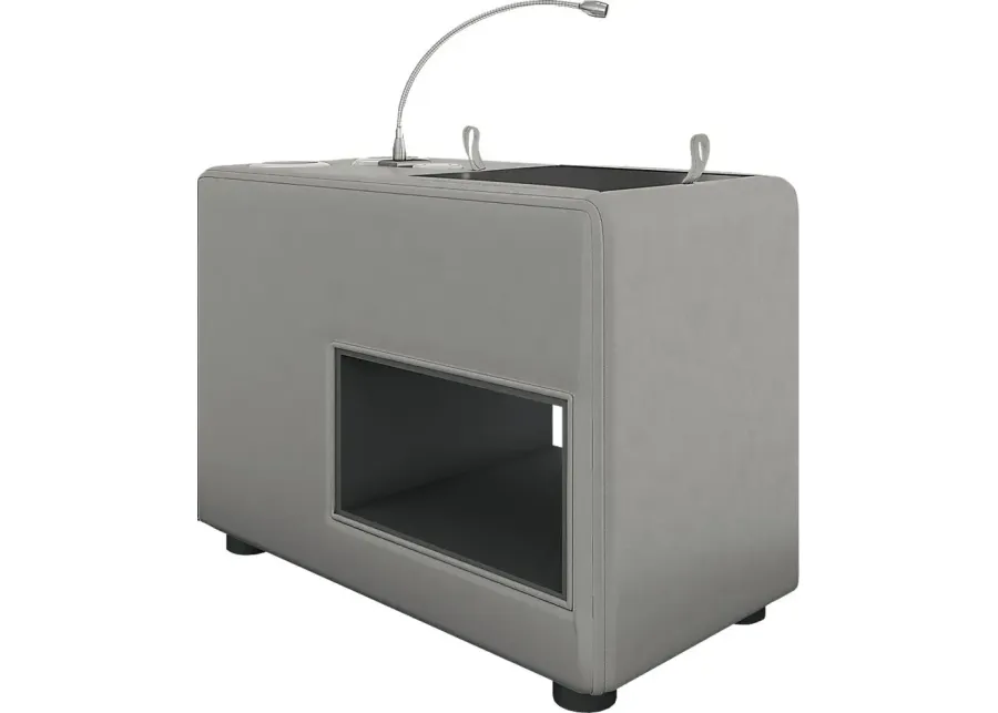 Kids ReGen&trade; Recharged Gray Nightstand-18.11