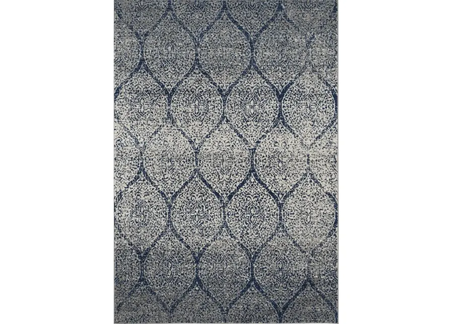 Hanley Court Navy 6'7 x 9'2 Rug-Navy