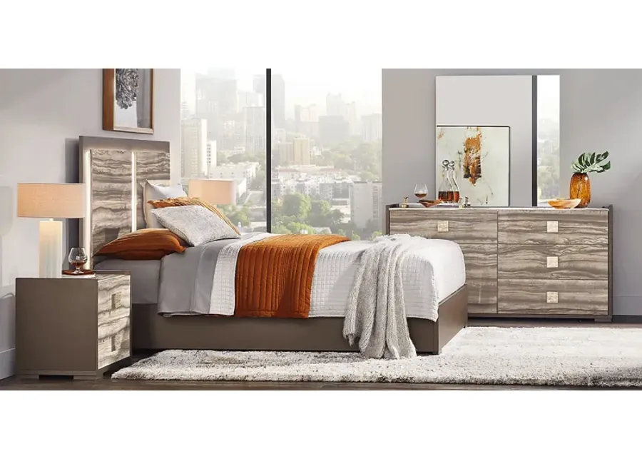 Monterosso Tan 5 Pc King Panel Bedroom