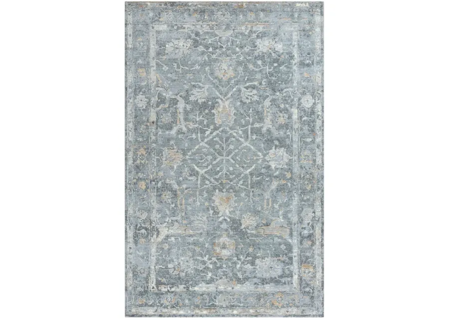 Artistry Border Grey Area Rug - 2 0  X 10 0 
