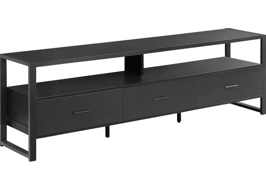 Rangeviewy Black 72.5 in. Console-Black